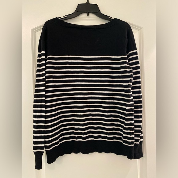 Loft Embellished Stripe Sweater - Picture 2 of 2